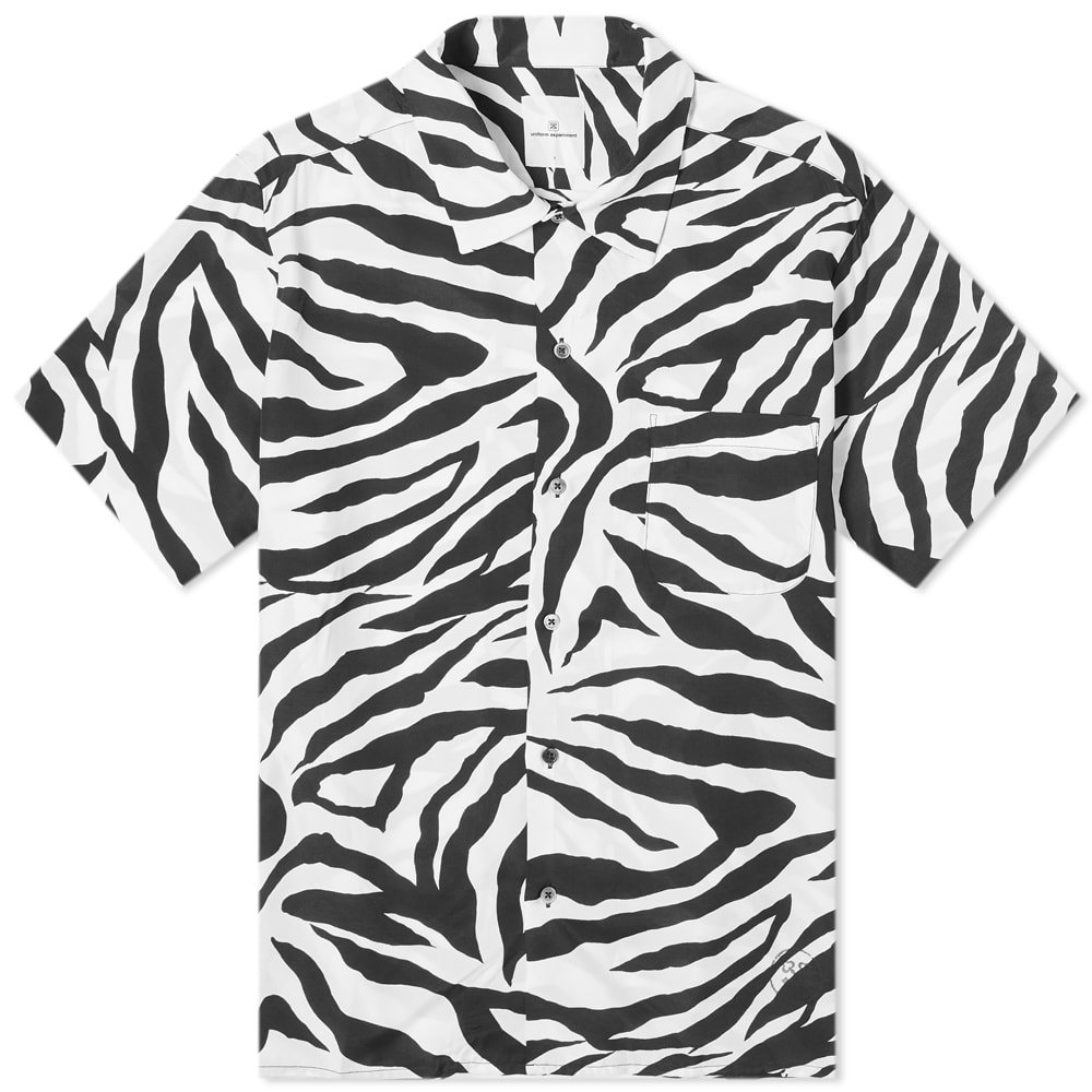 Uniform Experiment Short Sleeve Zebra Rayon Wide Box Shirt Uniform ...