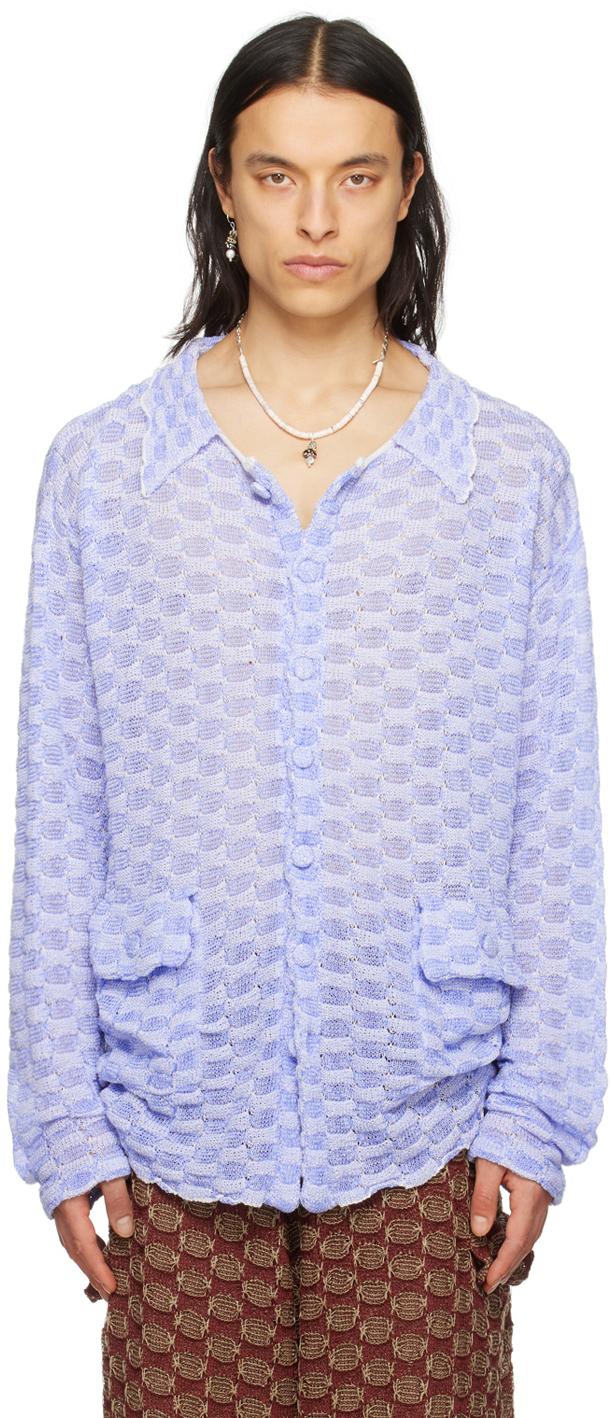 Isa Boulder SSENSE Exclusive Blue Shirt Isa Boulder