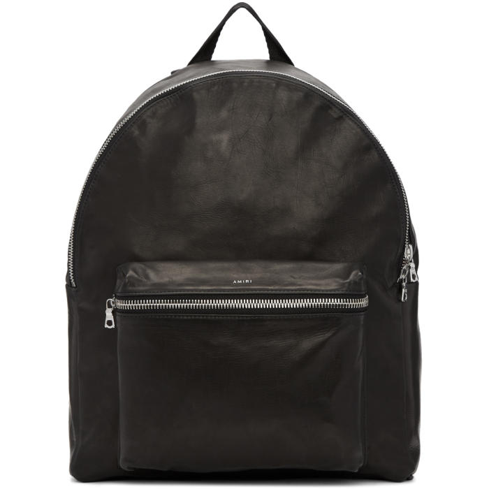Amiri Black Leather Backpack Amiri