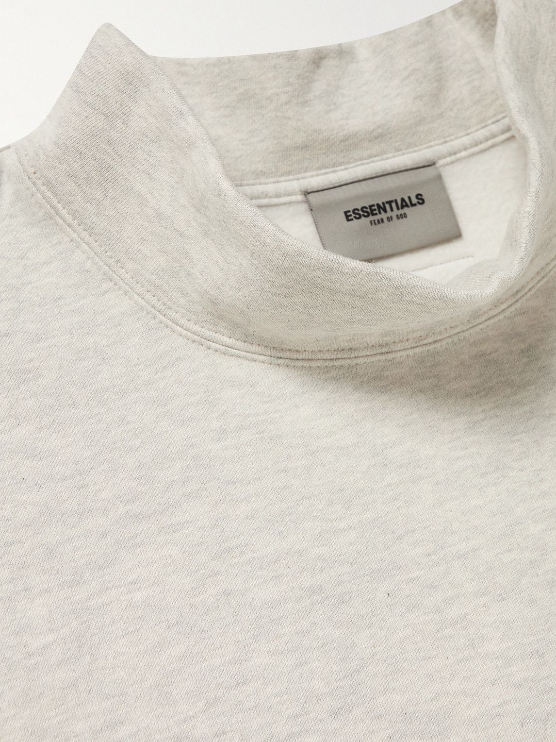 FEAR OF GOD ESSENTIALS - Logo-Print Cotton-Blend Jersey Mock-Neck ...