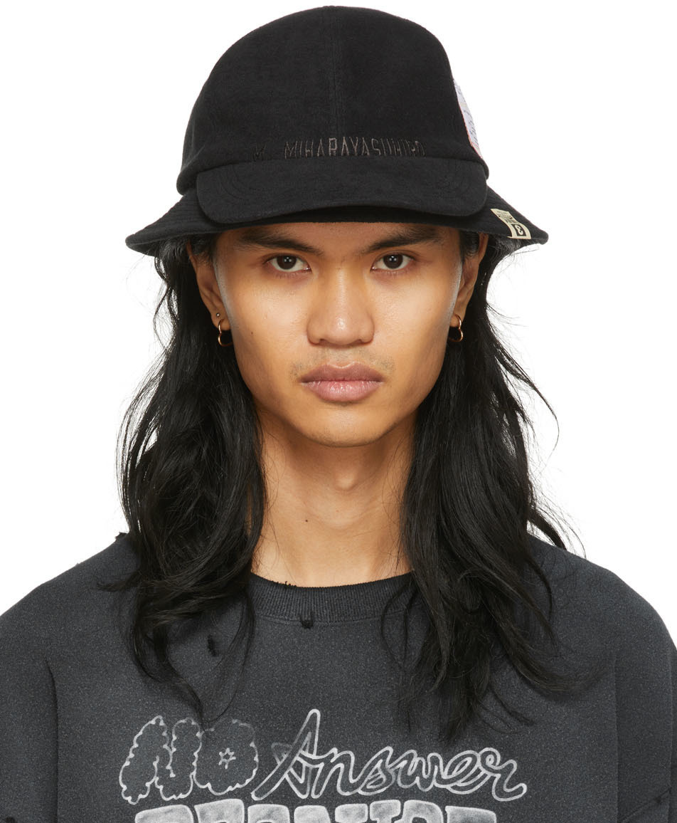 Miharayasuhiro Black Double Hat Miharayasuhiro