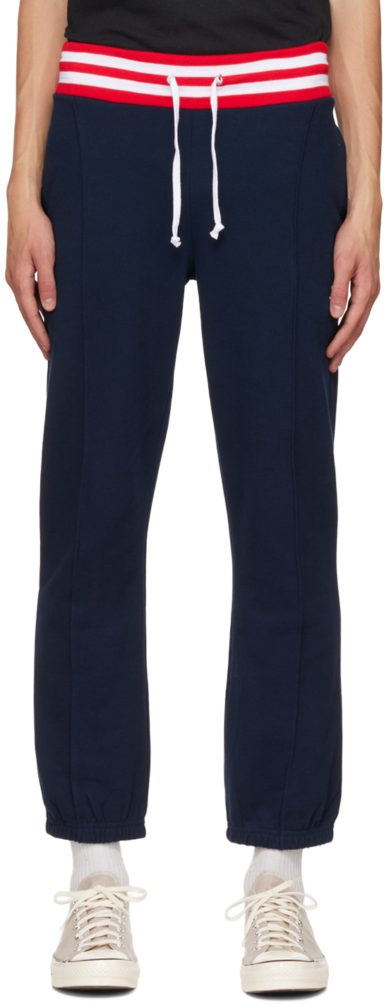 Noah Navy Track Lounge Pants Noah NYC