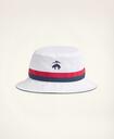 Brooks Brothers Men's Reversible Bucket Hat | White