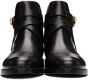 Burberry Black & Beige Pryle Ankle Boots