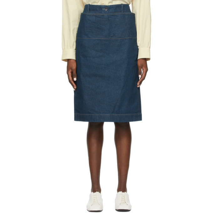 lemaire denim skirt