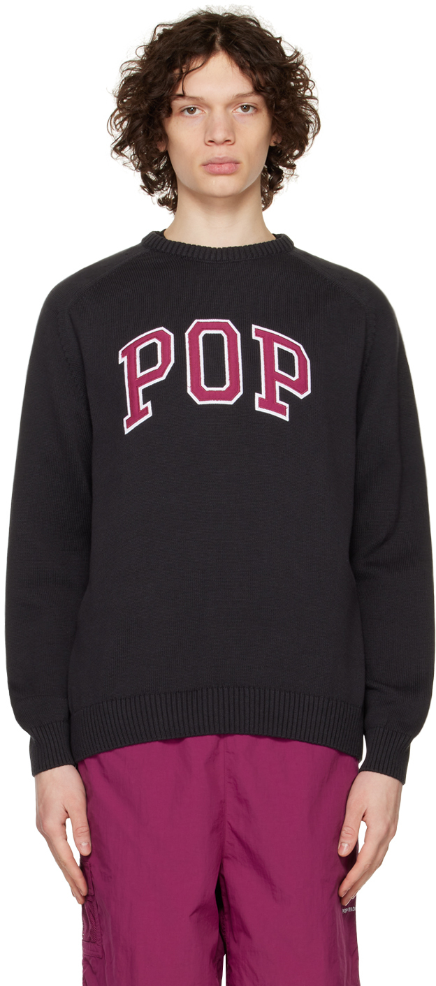 Photo: Pop Trading Company Gray Arch Sweater