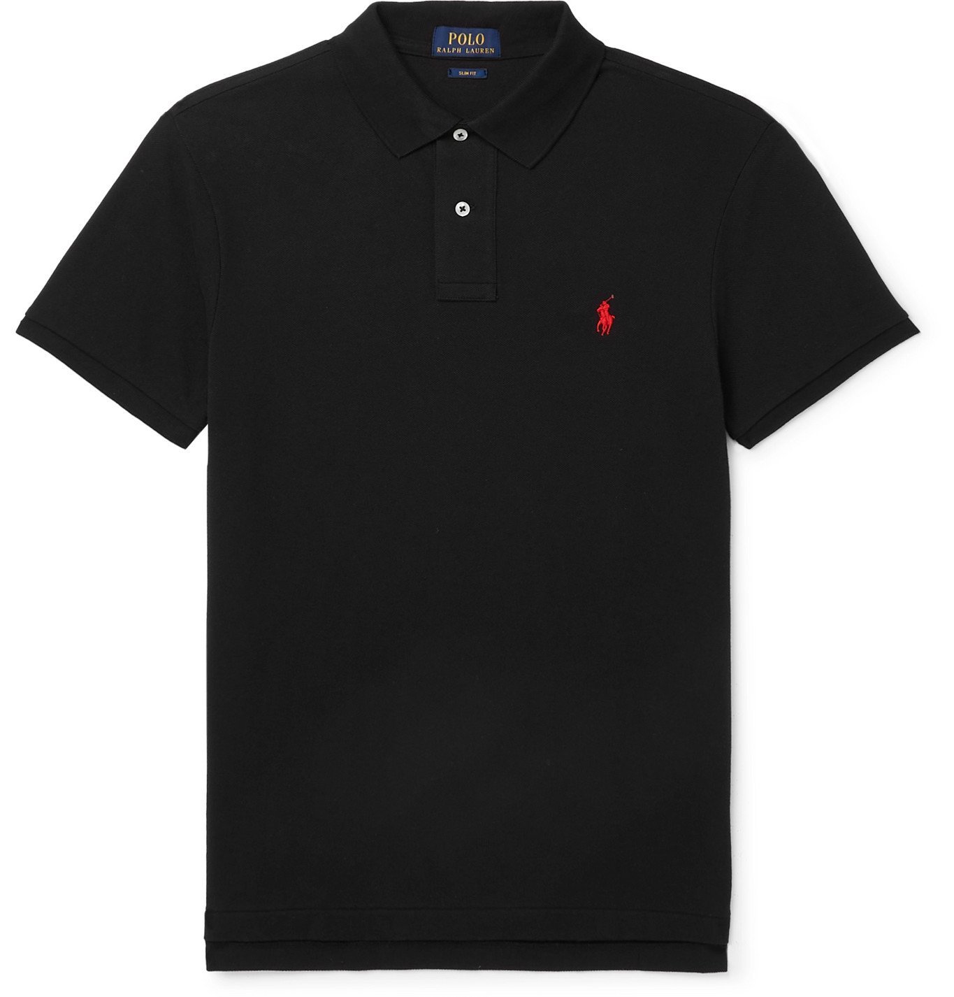 logo intarsia cotton piqué polo shirt