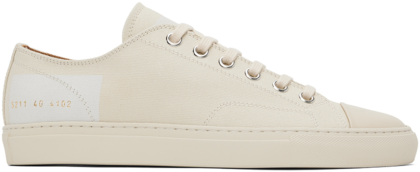 Photo: Common Projects Beige Tournament Low Sneakers