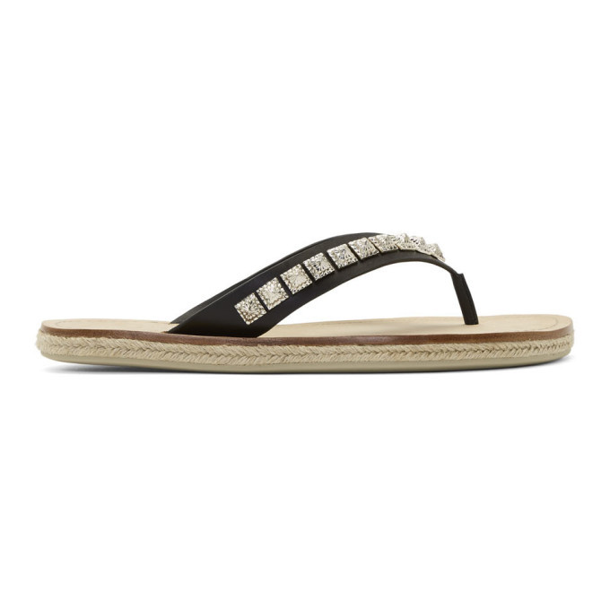 Christian Louboutin Black Pyraclos Flip Flops Christian Louboutin