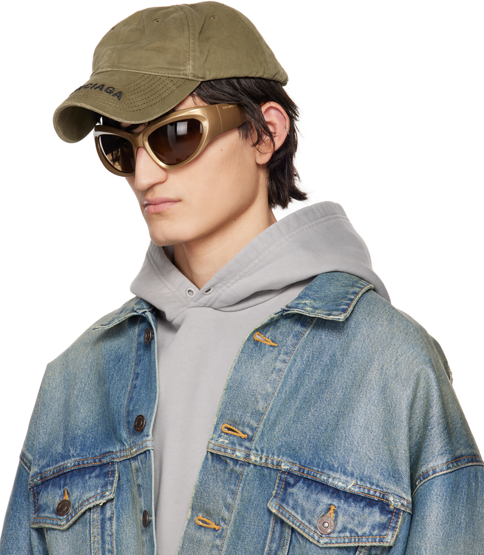 Balenciaga Gold Shield Sunglasses Balenciaga