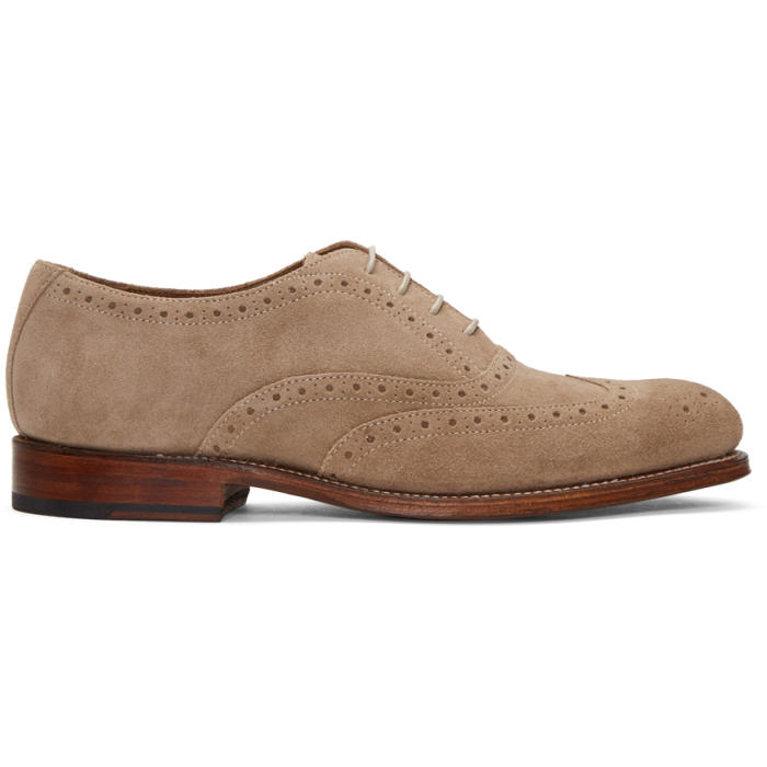 grenson suede brogues