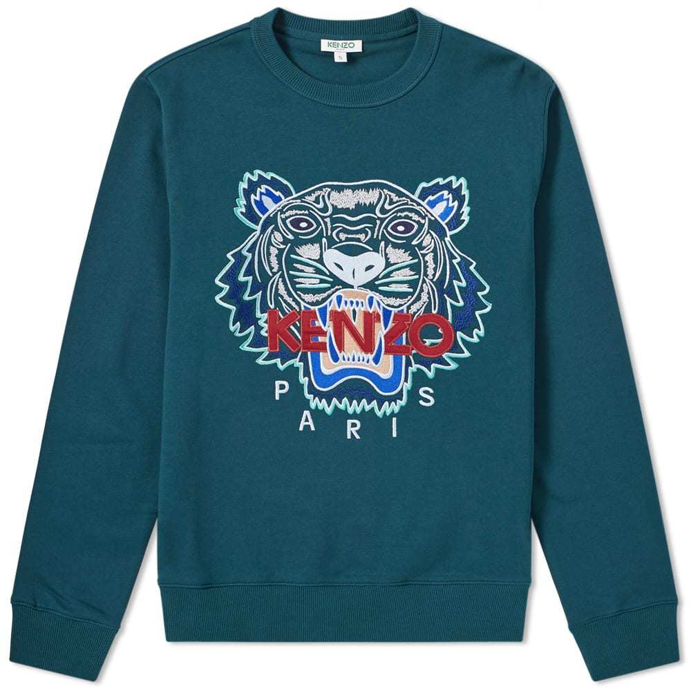 Kenzo Tiger Embroidered Sweat Blue Kenzo