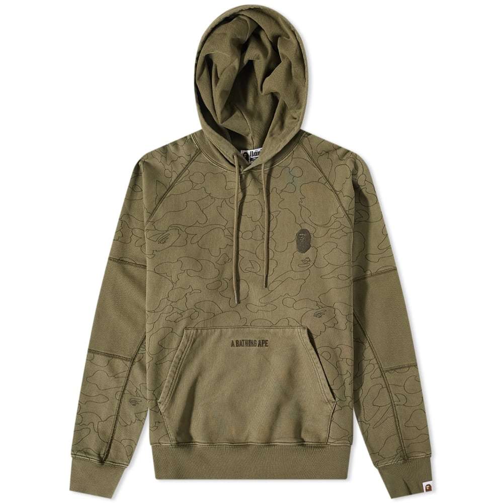 A Bathing Ape Line 1st Camo Washed Relaxed Fit Pullover