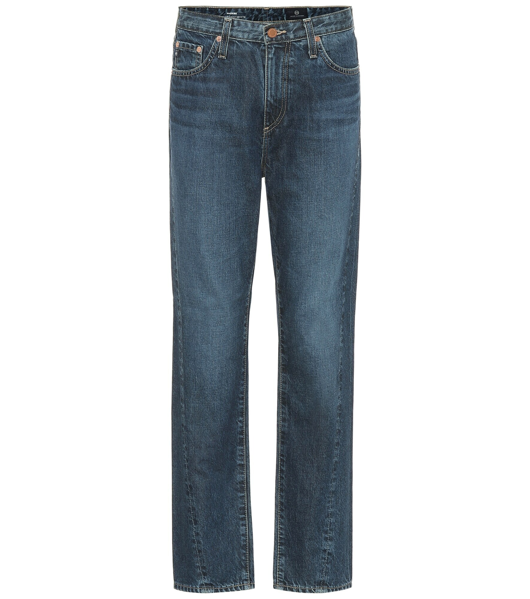 AG Jeans - The Phoebe high-rise straight jeans AG Jeans