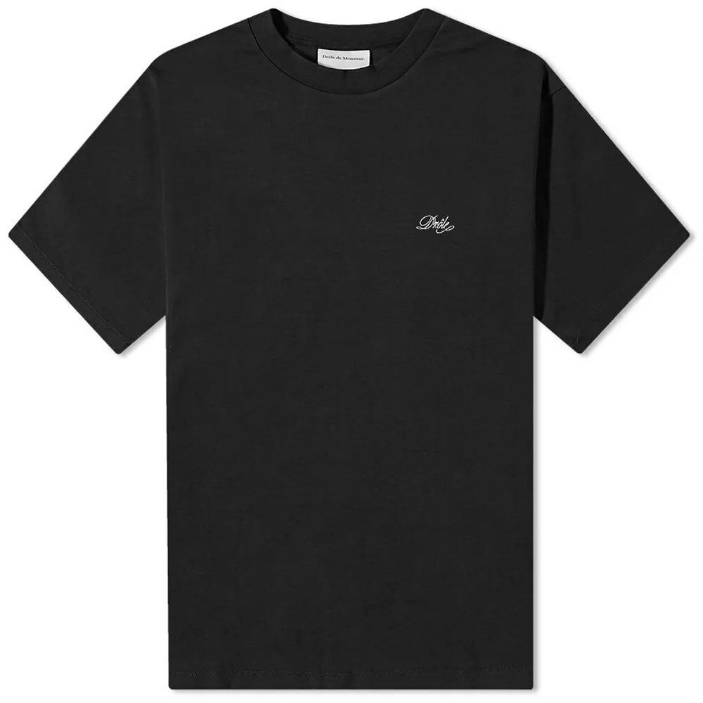 Drole de Monsieur Men's Drôle de Monsieur Small Logo T-Shirt in Black ...