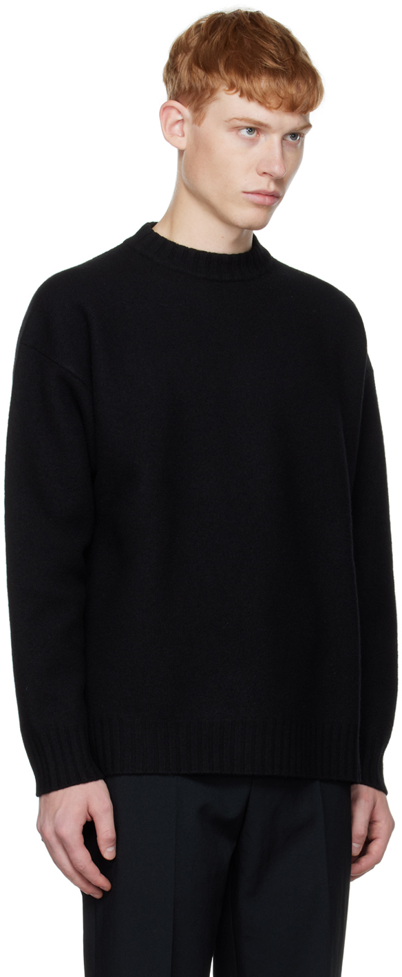 Jil Sander Black Crewneck Sweater Jil Sander