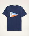 Brooks Brothers Men's Nautical Flag Graphic T-Shirt | Navy