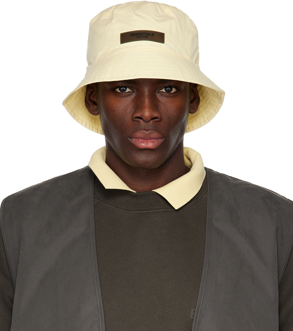 Essentials Yellow Twill Bucket Hat Essentials