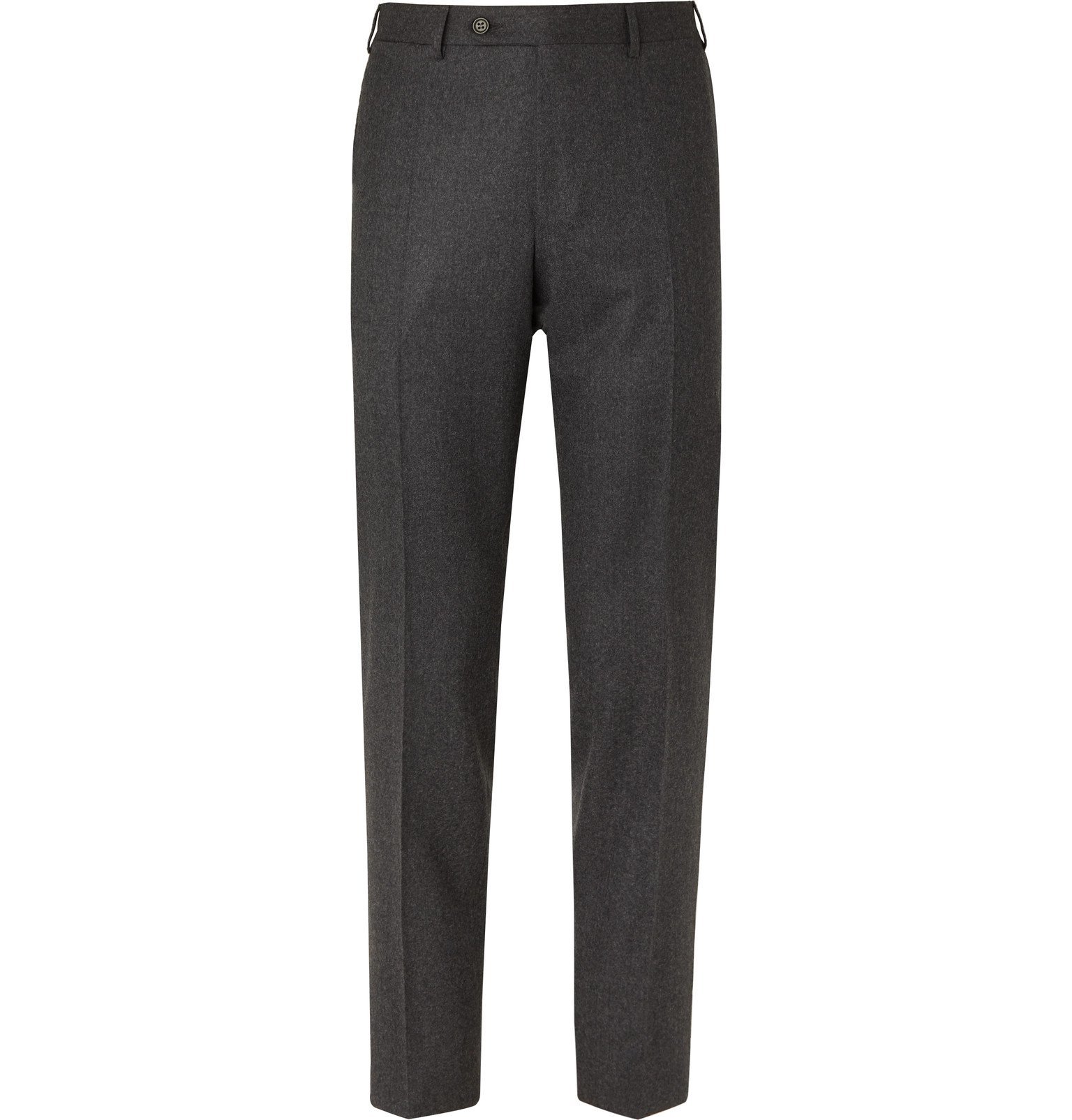 Canali - Grey Slim-Fit Wool-Flannel Suit Trousers - Gray Canali