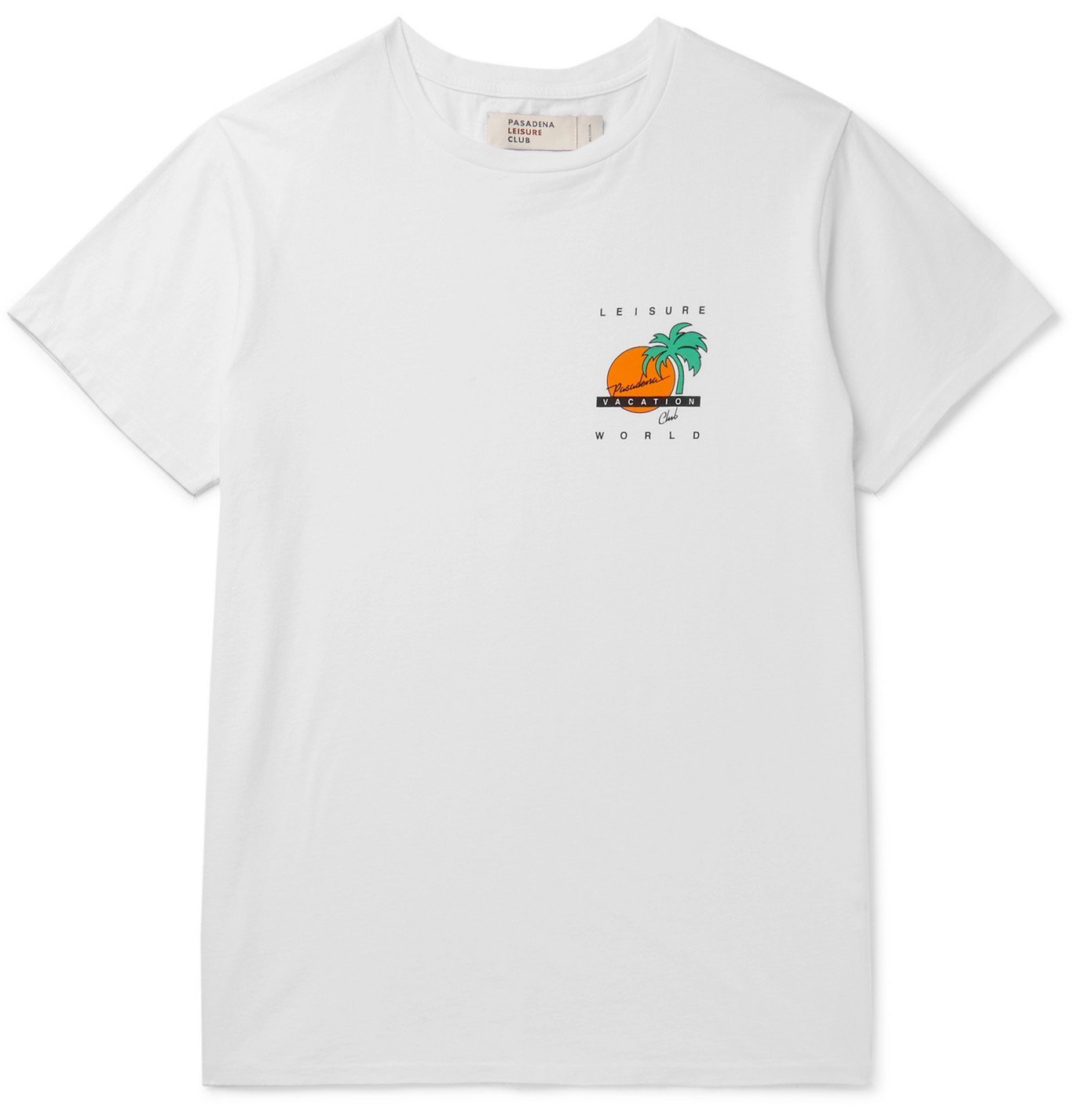 Pasadena Leisure Club - Printed Cotton-Jersey T-Shirt - White Pasadena ...