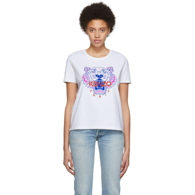 kenzo embroidered tiger t shirt