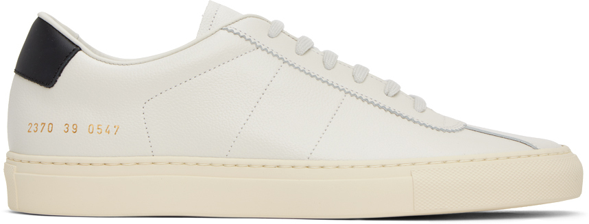 Common Projects White & Black Tennis 77 Sneakers Common Projects