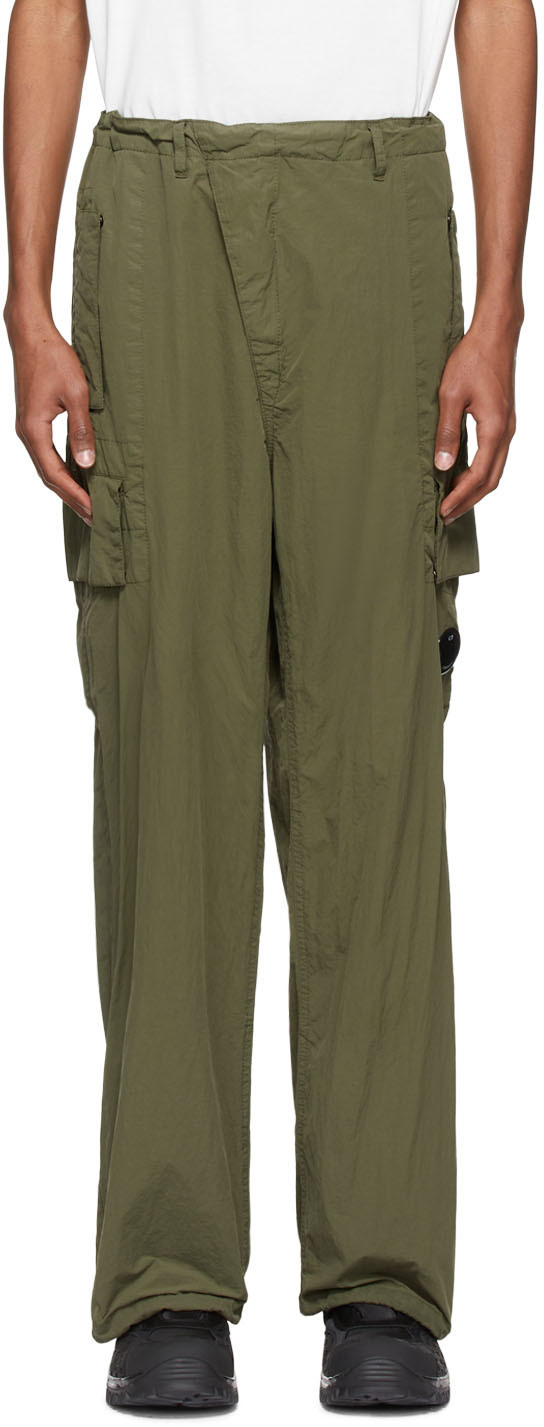 khaki nylon pants