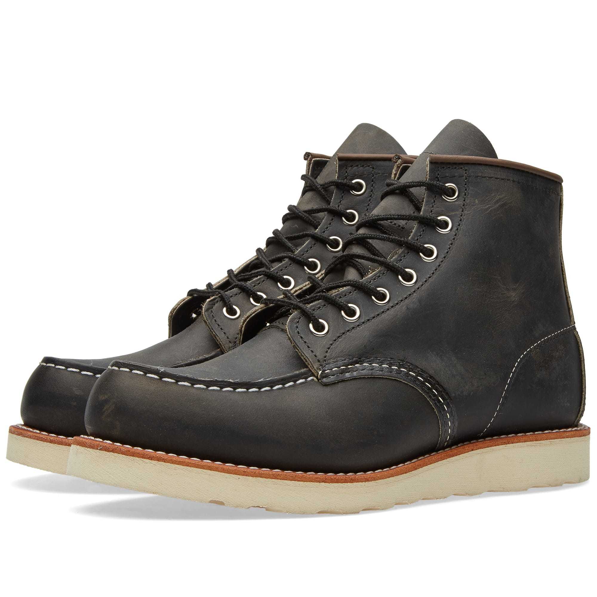 red wing moc toe grey