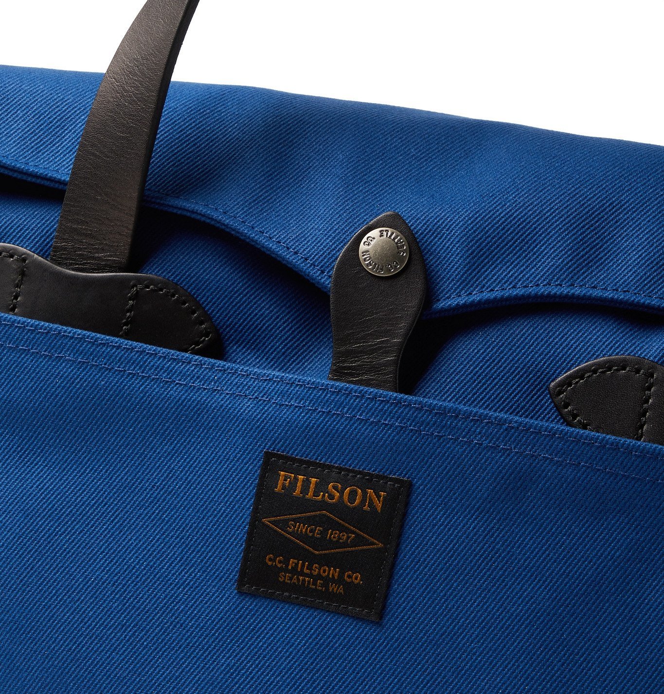 filson original leather trimmed briefcase