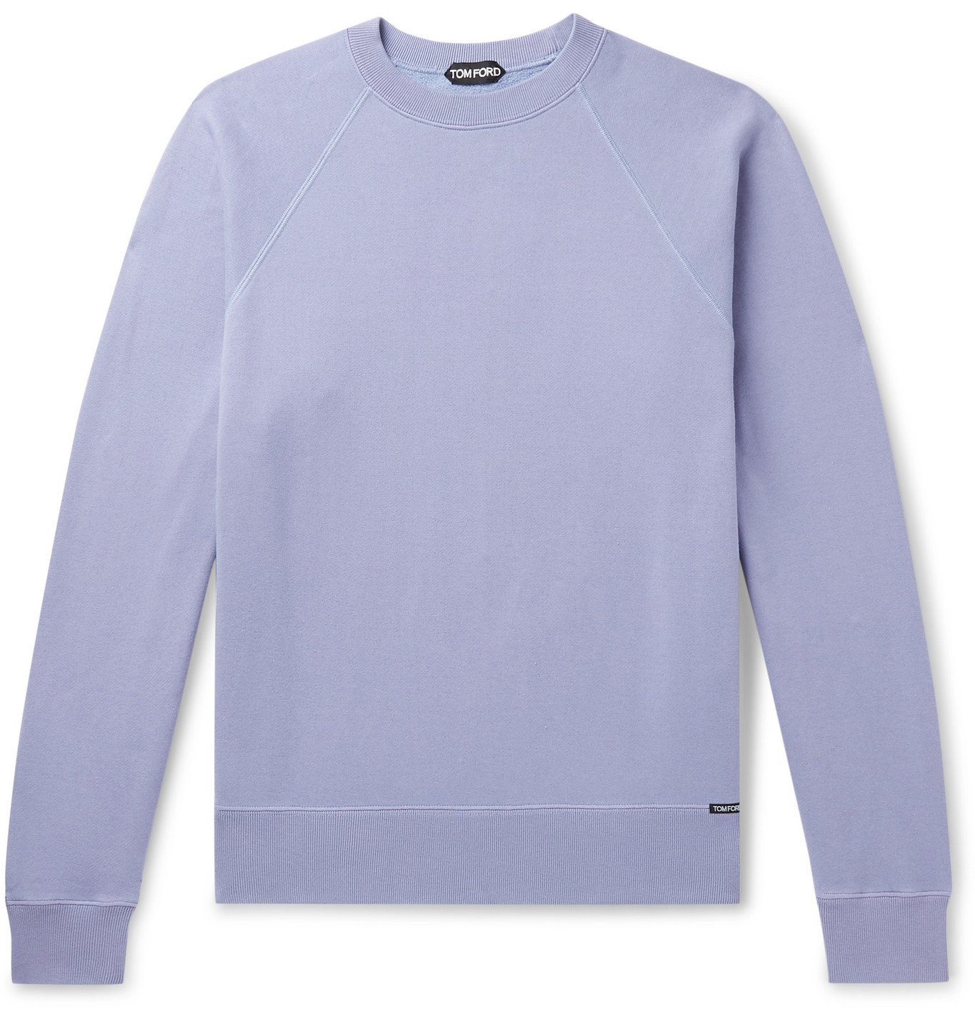 TOM FORD - Fleece-Back Cotton-Jersey Sweatshirt - Purple TOM FORD