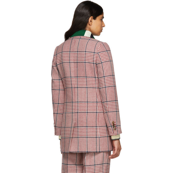 gucci plaid blazer