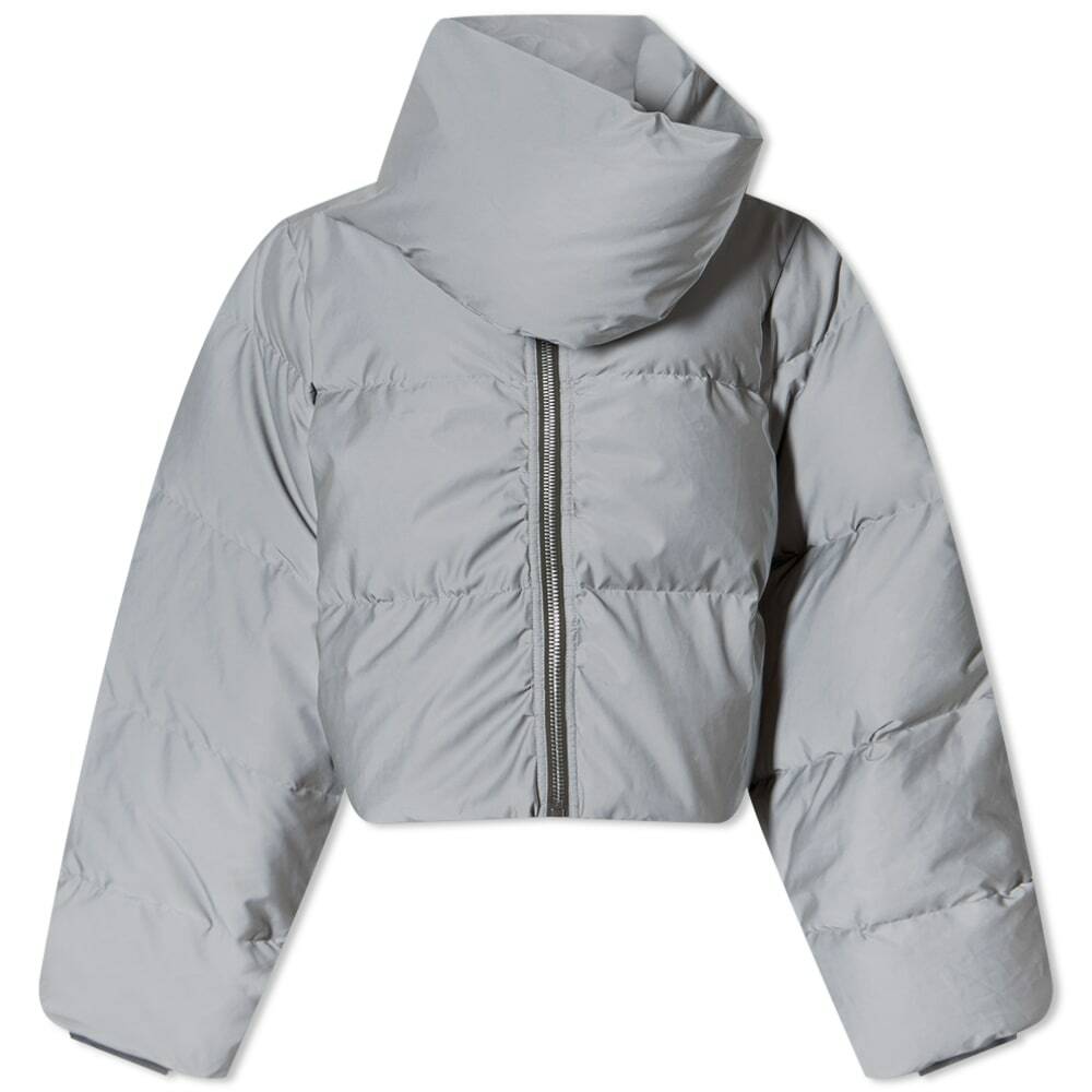 Photo: Rick Owens Women's Funnel Neck Puffer Jacket in Reflective