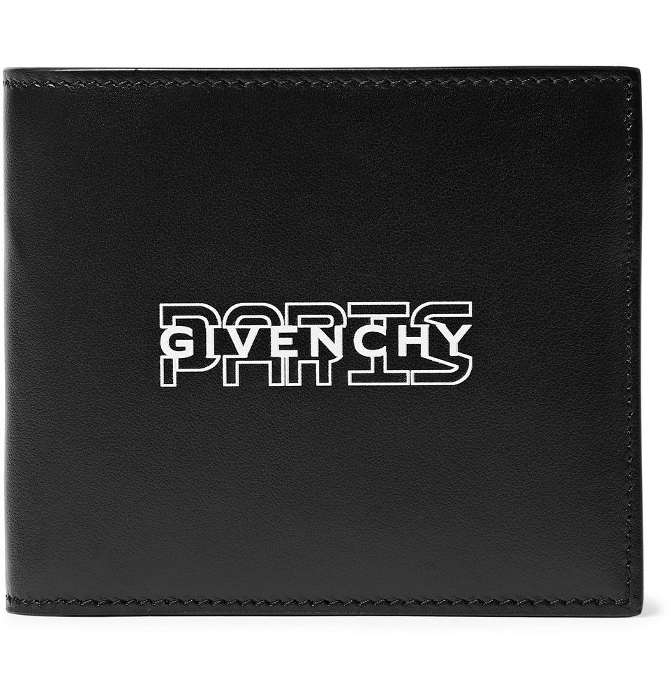 Givenchy - Logo-Print Leather Billfold Wallet - Black Givenchy