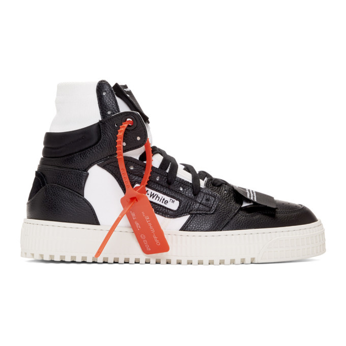 Off-White Black and White Off Court High-Top Sneakers Off-White