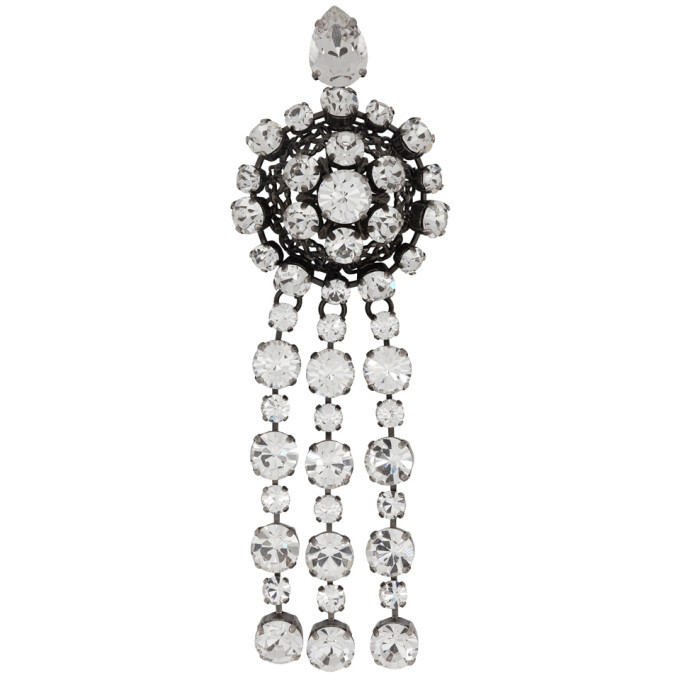 Gucci Silver Tennis Crystal Brooch Gucci