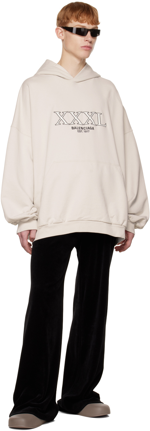 balenciaga off white hoodie
