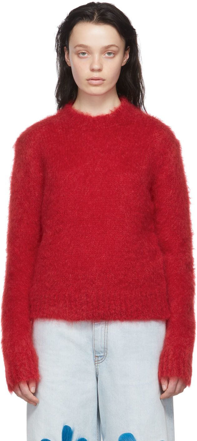 Marni Red Mohair Sweater Marni