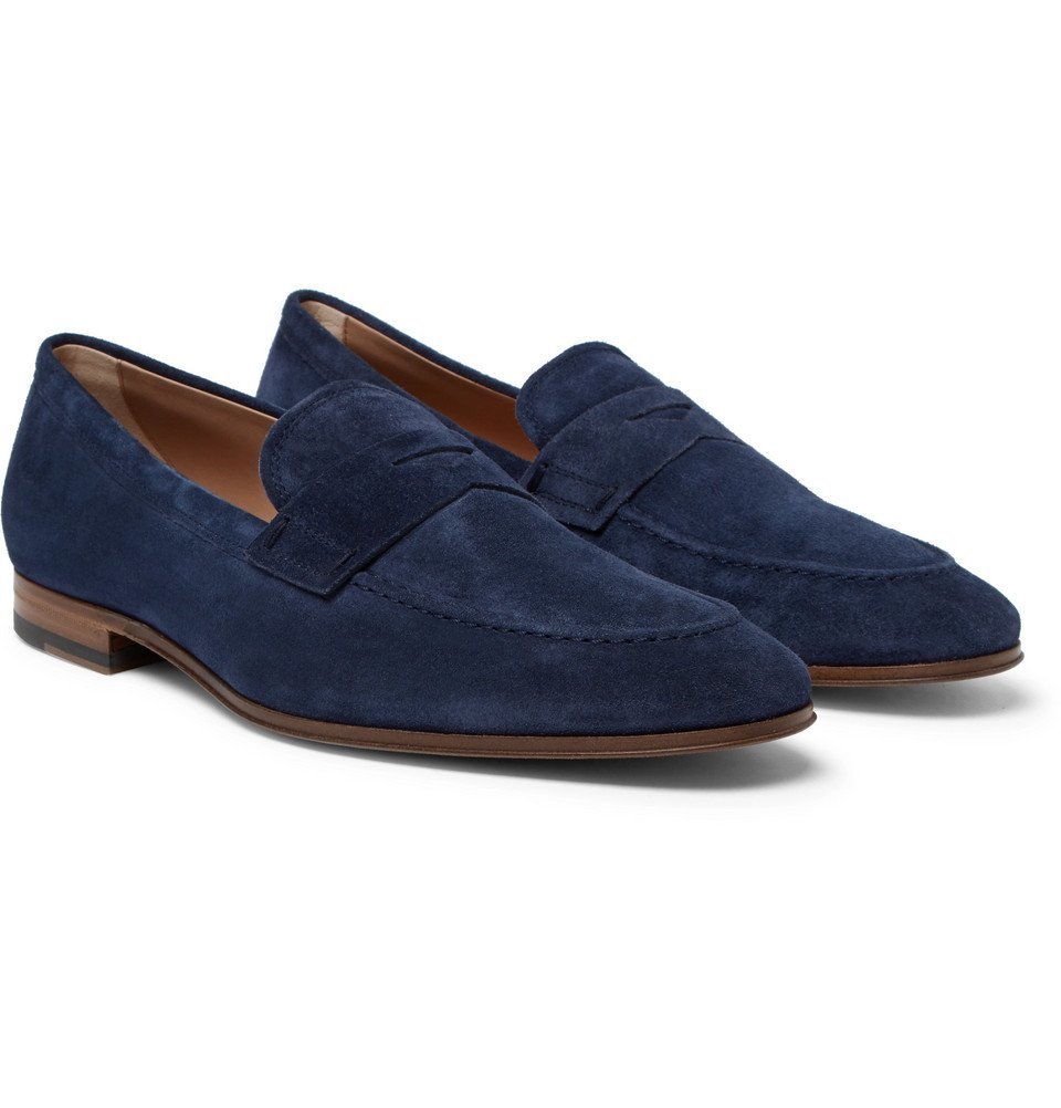 Kano ingen Dripping Tod's - Suede Penny Loafers - Men - Navy Tod's