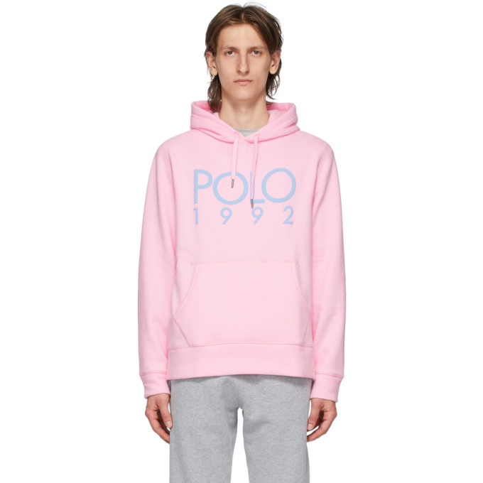 polo 1992 pink hoodie