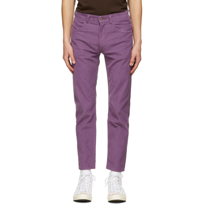 Levis Vintage Clothing Purple Corduroy 1970s 519 Trousers Levi's Vintage