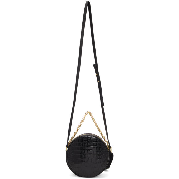 Givenchy Black Croc Eden Round Bag Givenchy