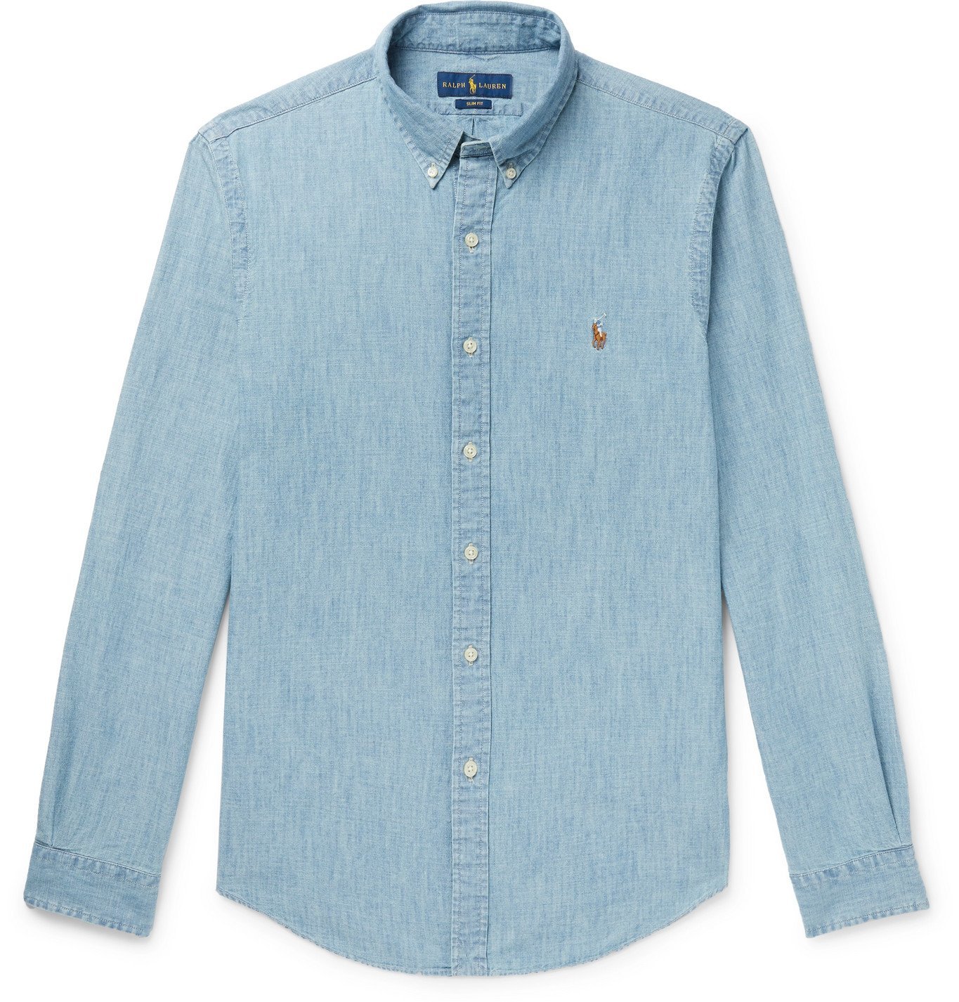 polo ralph lauren slim fit chambray shirt