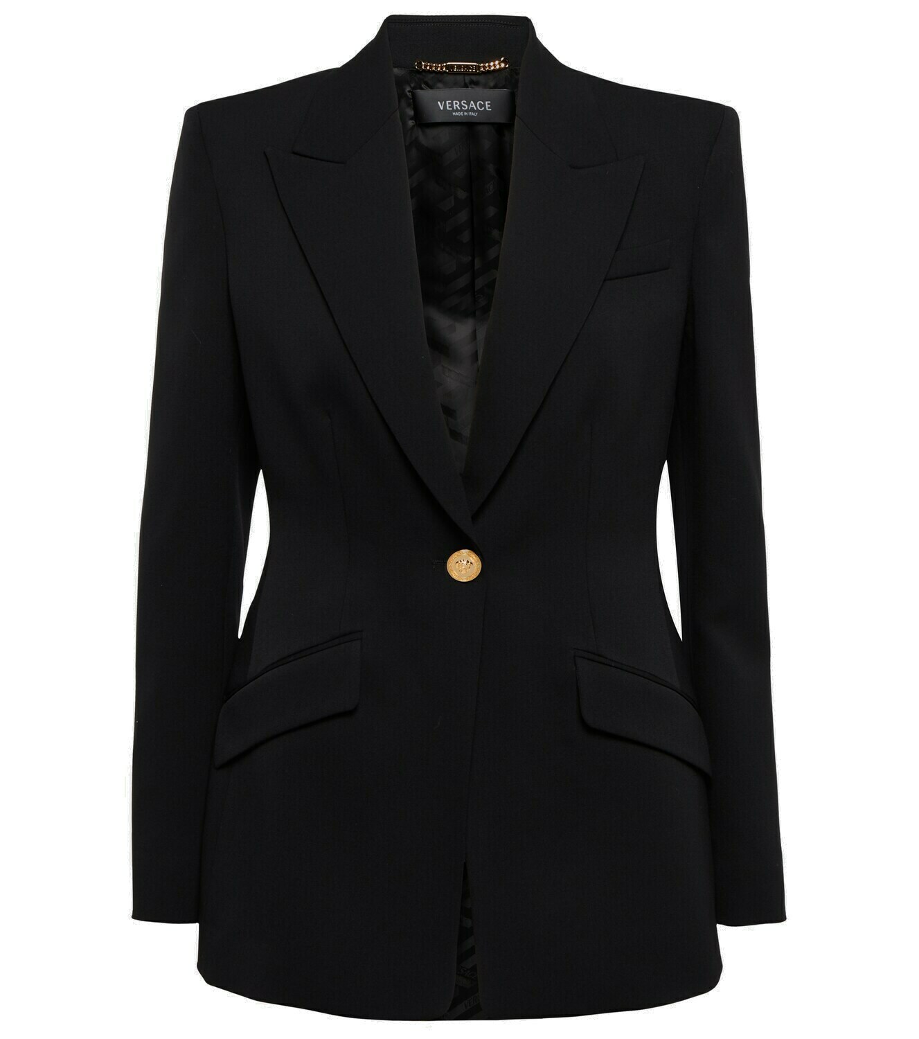 Versace - Single-breasted wool blazer Versace