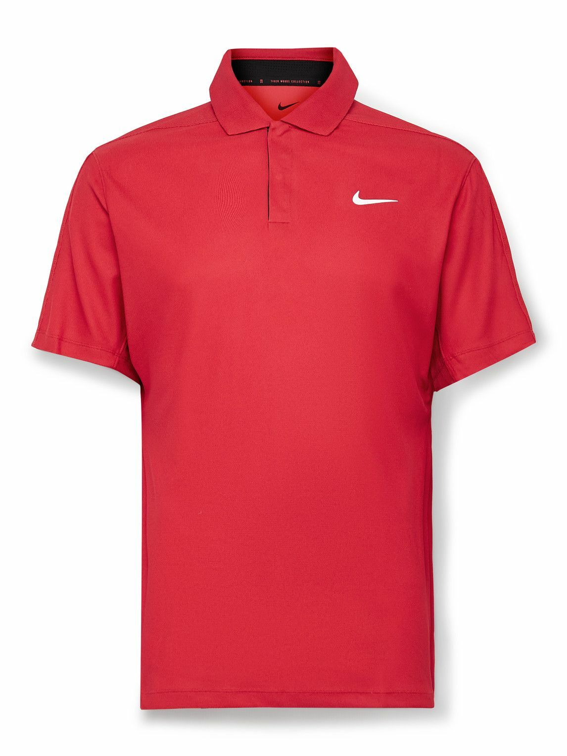 Nike Golf - Tiger Woods Dri-FIT Piqué Golf Polo Shirt - Red Nike Golf