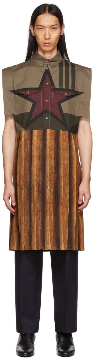 Photo: Burberry Khaki & Brown Star Dress Shirt