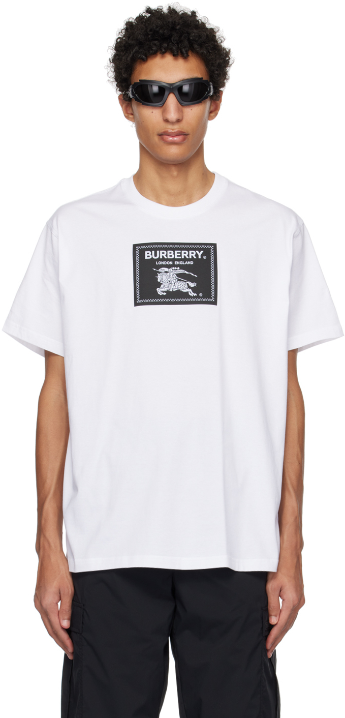 Burberry White Prorsum Label T-Shirt Burberry