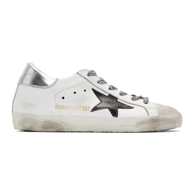 Golden Goose SSENSE Exclusive White Superstar Sneakers Golden Goose ...