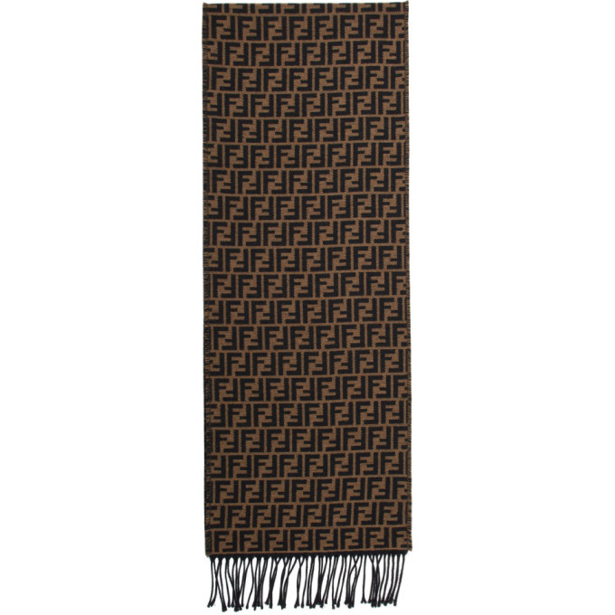 brown fendi scarf