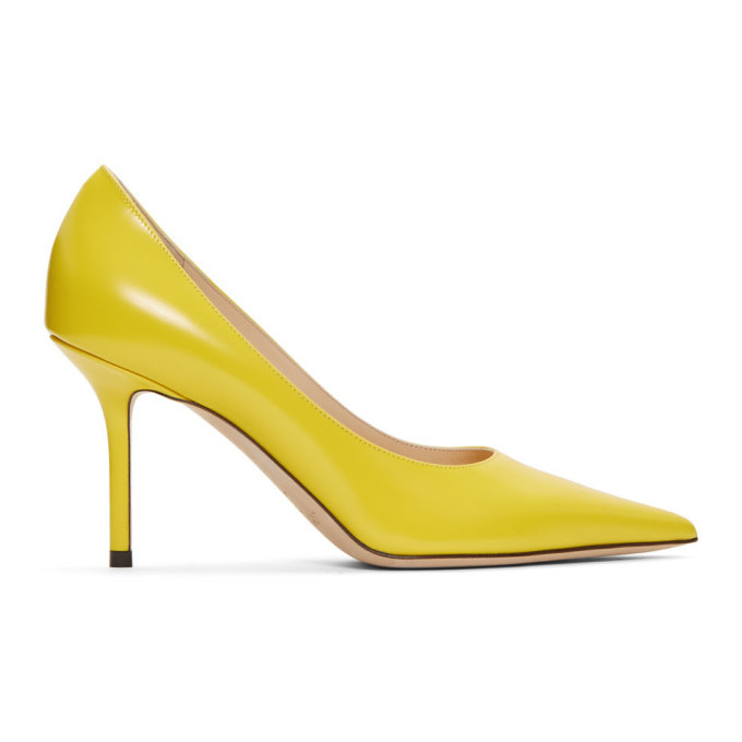 jimmy choo yellow heels