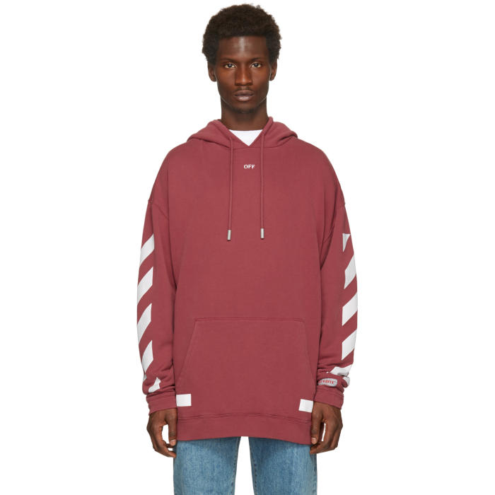 red hoodie off white